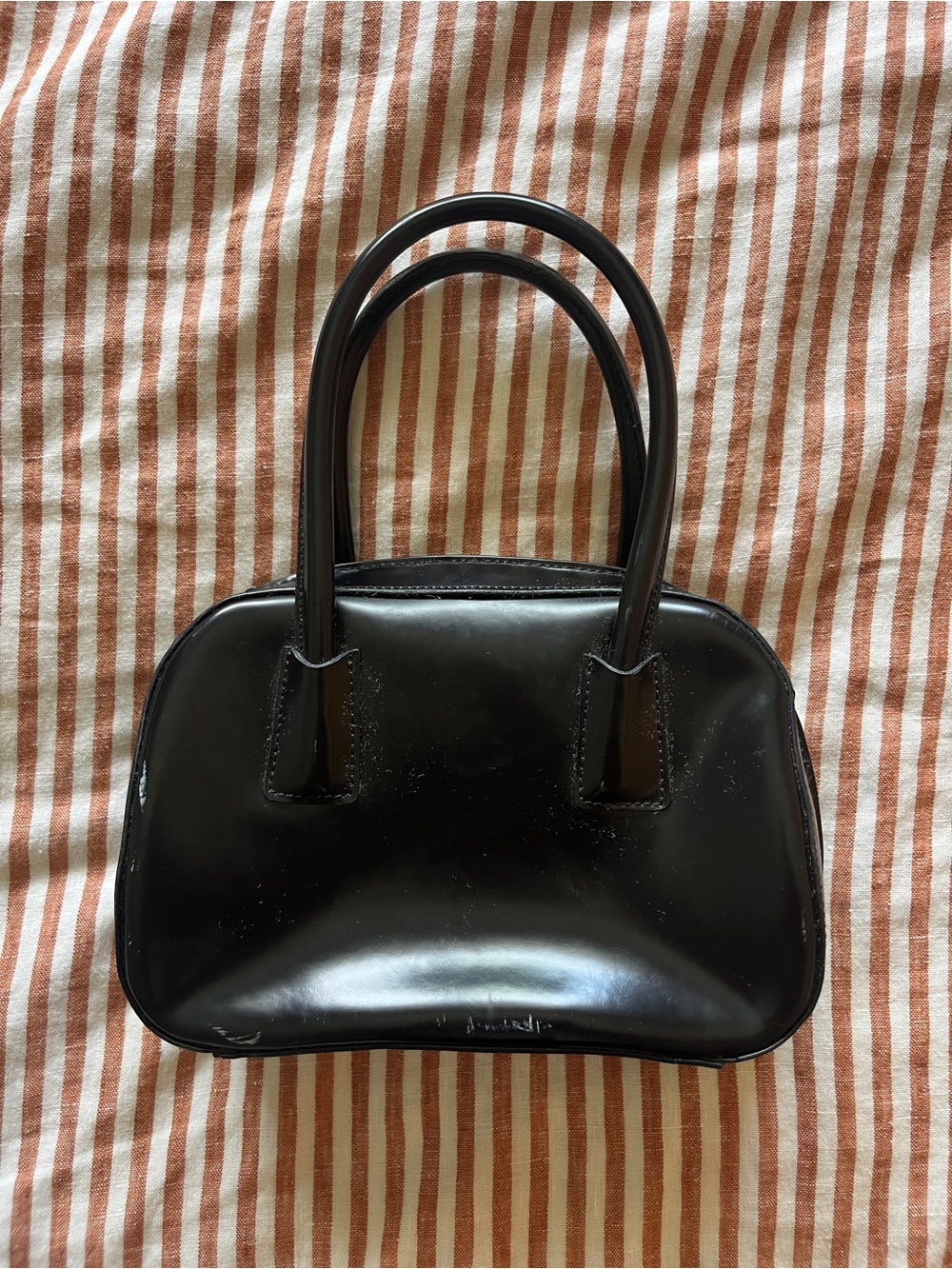 Jones New York small Black Patent Top-Handle Women’s Bag
